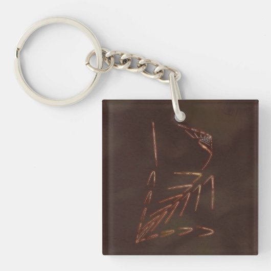Jurassic Fossil Sleutelhanger (voorkant)