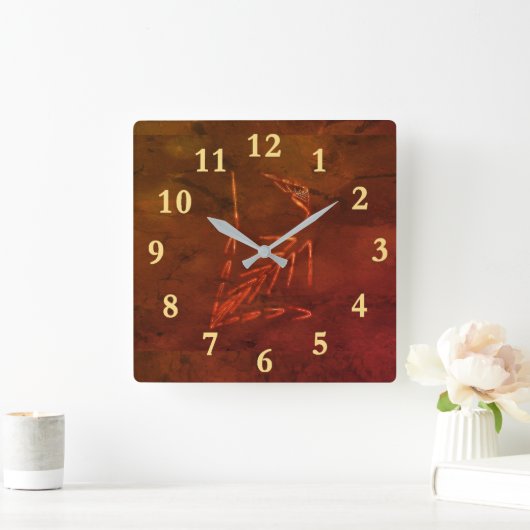 Jurassic Fossil Vierkante Klok (Huis)