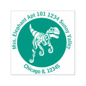 Jurassic Ghost Raptor Zelfinktende Stempel (Design)