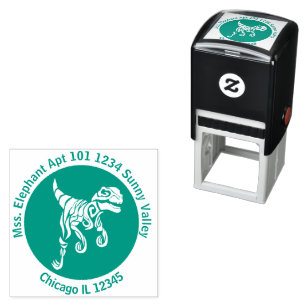 Jurassic Ghost Raptor Zelfinktende Stempel