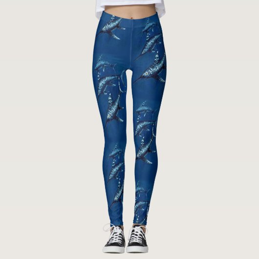 Jurassic Ichthyosaur Leggings. Leggings (Voorkant)