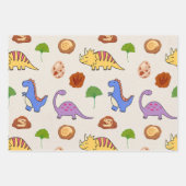Jurassic Joy Dinosaures Papier Cadeau (Devant 3)
