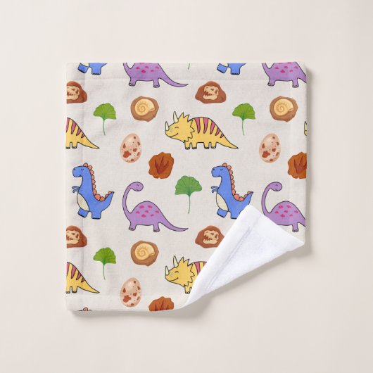 Jurassic Joy Dinosaurs Bath Towel Set (Gant de toilette)