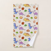 Jurassic Joy Dinosaurs Bath Towel Set Bad Handdoek (Handdoek)