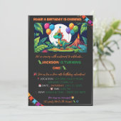 Jurassic Jungle Invitation - modifiable (Debout devant)