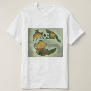 Jurassic Map Vintage poster. T-shirt