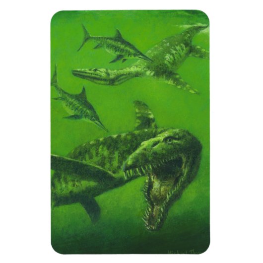 Jurassic Pliosaur Flexible Fridge Magnet Magneet (Verticaal)