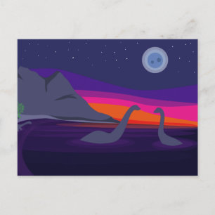 Jurassic Sunset Briefkaart
