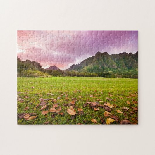 Jurassic Sunset Legpuzzel (Horizontaal)
