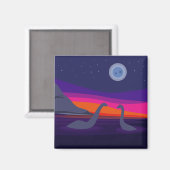 Jurassic Sunset Magneet (Voorkant / Achterkant)