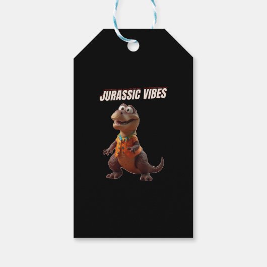 Jurassic Vibes Cadeaulabel (Achterkant)