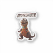 Jurassic Vibes Sticker (Voorkant)