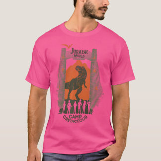 Jurassic World Camp Cretacous Park Gate Silhouett T-shirt