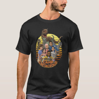 Jurassic World Camp Krijt Groep Shot Welkom T-shirt