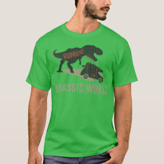 Jurassic World met Kerstmis TRe - Boomenkast T-shirt