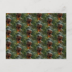 jurassiele dinosauriërs briefkaart