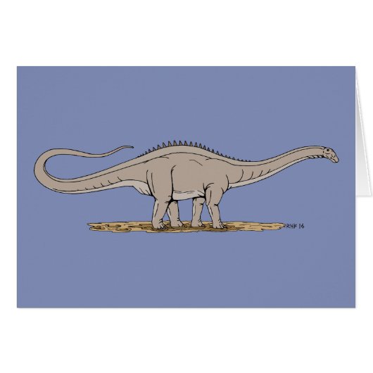 Jurassique Dinosaure Apatosaurus (Devant horizontal)