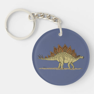 Jurassische dinosaurus Stegosaurus Sleutelhanger