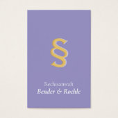 Juridique Professionnel avec symbole § violet (Devant)
