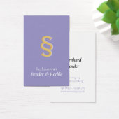 Juridique Professionnel avec symbole § violet (Bureau)