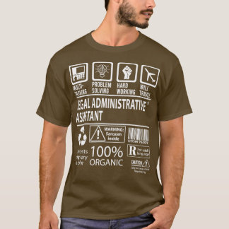 Juridisch administratief assistent t-shirt