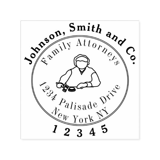 Juridisch, Advocaat, Advocaat Stempel met traditio (Design)