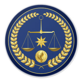 Juridisch advocaat keramische knop