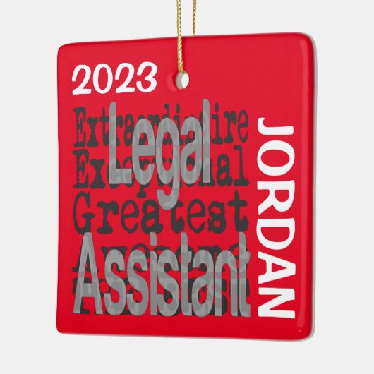 Juridisch assistent Buitengewoon CUSTOM Keramisch Ornament (Links)