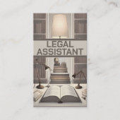 Juridisch Assistent Bureau met Boeken Visitekaartje (Voorkant)