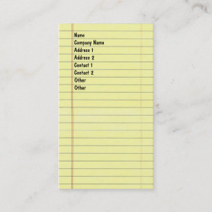 Juridisch Blocnote Visitekaartje