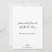 Juridisch, jurylid- en vakantiekaarten feestdagenkaart (Achterkant)