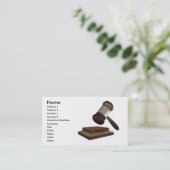 Juridisch of veiling visitekaartje (Staand voorkant)