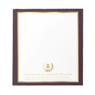 Juridisch Professioneel Aangepast Bedrijf Notitieblok