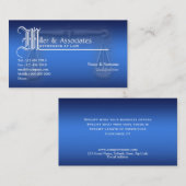 Juridisch recht advocaat visitekaartje (Voorkant / Achterkant)