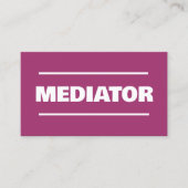 Juridische bemiddelaar visitekaartje (Voorkant)