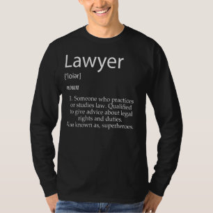 Juridische definitie voor Kantoor advocatenkantoor T-shirt