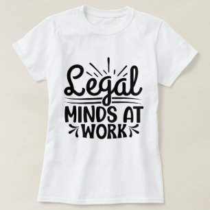 Juridische Gedachten op het Werk Advocate Justice T-shirt