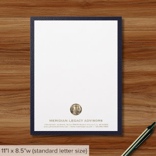 Juridische Gerechtigheid Schaal Logo Letterhead Briefhoofd