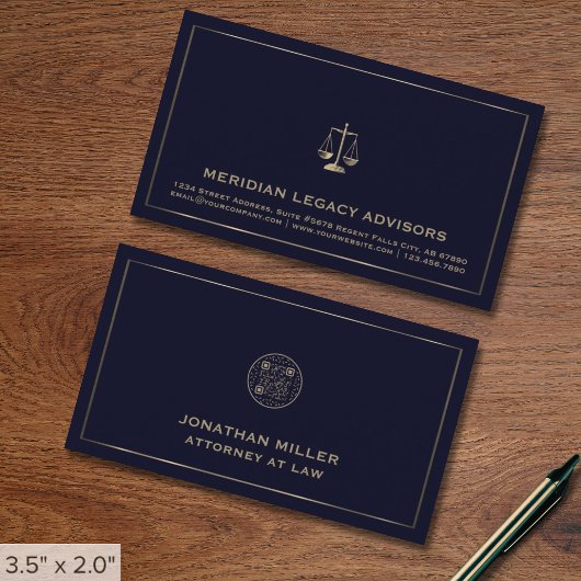 Juridische Gerechtigheid Schaal Logo QR Code Visitekaartje