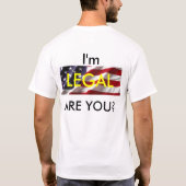 Juridische Mannen T-Shirt (Achterkant)