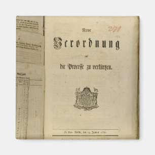 Juridische procedure van 1776 magneet