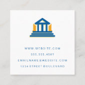 Juridische Raad | Procureur Vierkante Visitekaartje (Achterkant)