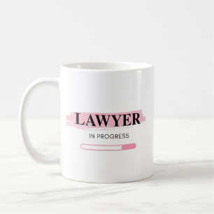 Jurist in Opleiding – Elegante Roze Kwaststreek Koffiemok