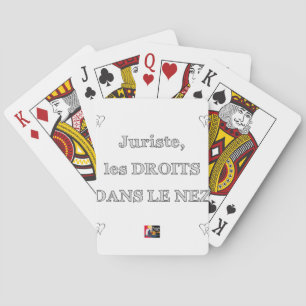 Jurist, RECHTEN IN NEZ - Spelen van Mots Pokerkaarten