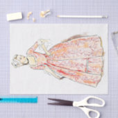  jurk, ontkoppeling tissuepapier (Craft)