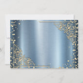 Jurk Tiara, Diamanten Blauw Metallic RSVP (Achterkant)