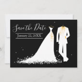 Jurk & Tux - Save the Date Kaart (Voorkant)