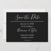 Jurk & Tux - Save the Date Kaart (Achterkant)