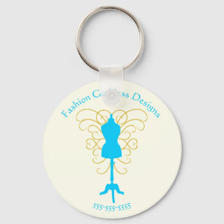 Jurk Vorm met Krullen - Design Godin Sleutelhanger