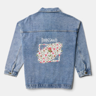 Jurkje voor bruidsmeisje van denim – Waterverf blo Jacket